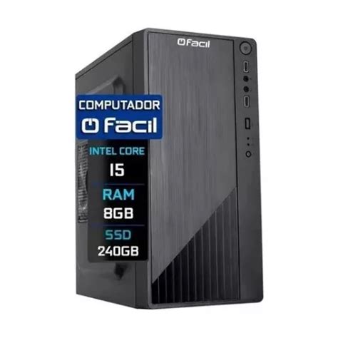 Computador Fácil Intel Core I5 6ª Geração 8gb Ssd 240gb