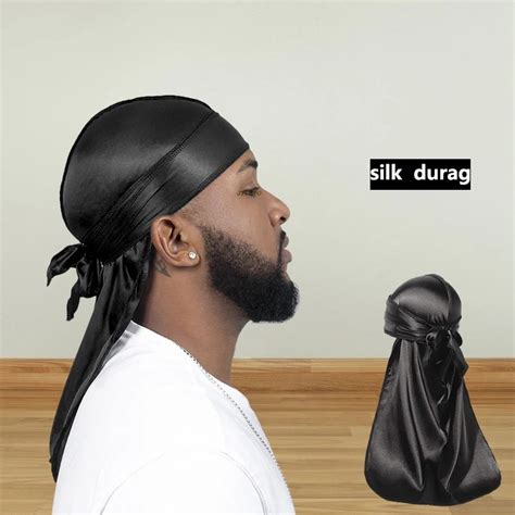 Long Tail Unisex Adult Satin Doo Rag Durag Bandanas Cap Pirate Hat