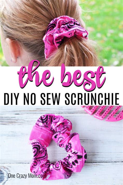 DIY Scrunchie No Sew How To Make A Scrunchie No Sew