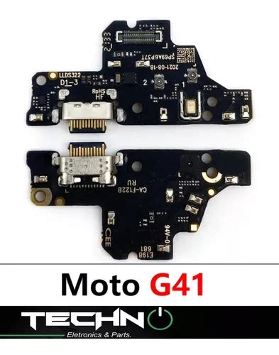 Placa Conector Usb Dock Para Moto G41 Xt2167 Ci Carga Turbo