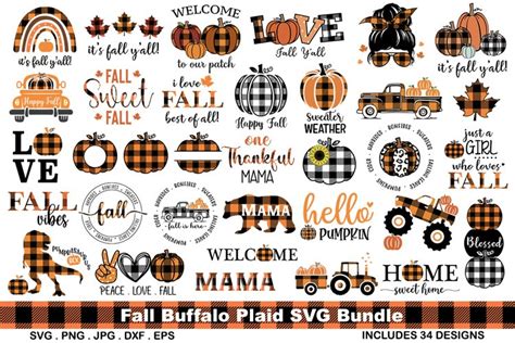 Fall Svg Bundle Pumpkin Svg Fall Svg