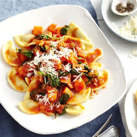 A Healthier Ww Recipe For Ricotta And Spinach Agnolotti With Pumpkin