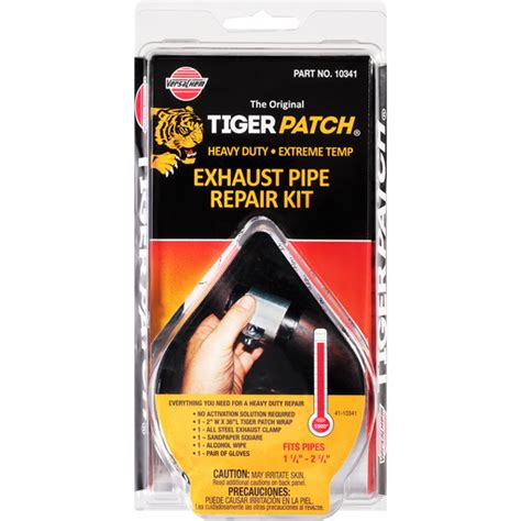 Versachem® Tiger Patch® 10341 Exhaust Pipe Repair Kit 5 Pc Clamshell Shop Market Basket