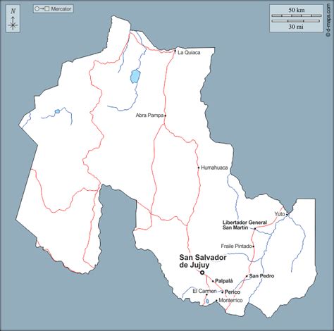 Jujuy Mapa Gratuito Mapa Mudo Gratuito Mapa En Blanco Gratuito