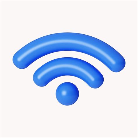 Premium PSD 3d Wi Fi Wireless Network Symbol Icon Isolated On White