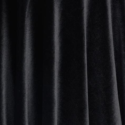 Black Stretch Velvet Fabric Fabric By The Yard