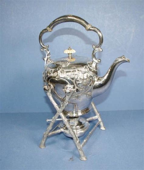 Silver Plated Spirit Kettle Vintage Tea Coffee Pots Silver Plate