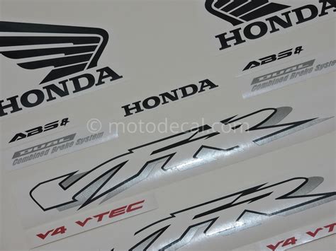 Honda Vfr V Tec Silver Decal Kit By Motodecal