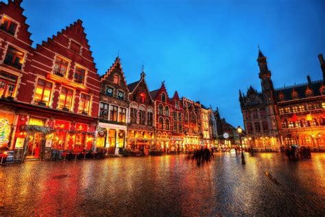 Bruges Market Square Belgium Editorial Photography - Image of grote ...