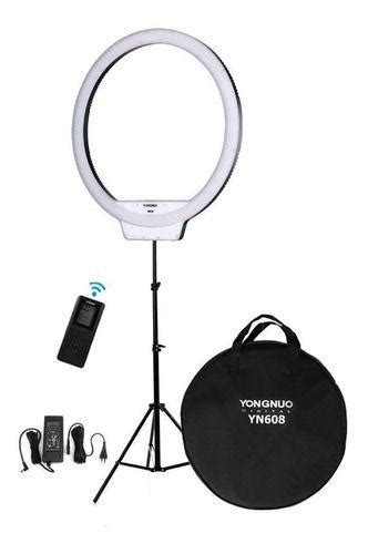 Led Ring Light Yn608 Youngnuo Completo Tripé Fonte YONGNUO