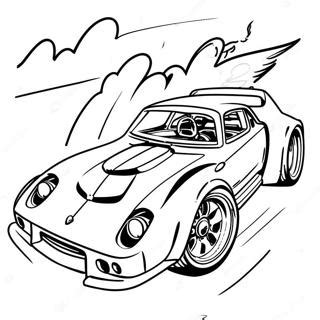 Fast Hot Wheels Race Car Coloring Page Coloring Pages