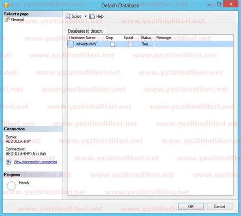 Sql Server Database Attach Ve Detach Etme Veritabanı Ekleme Ve Çıkarma