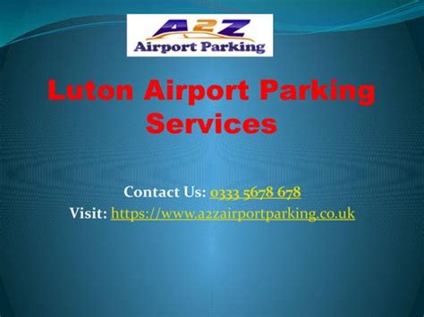 A2Z Luton Airport Parking Compare & Book Securely Upto 70% OFF by ...