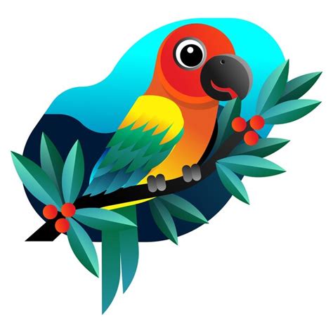 Premium Vector Colorful Parrot Vector