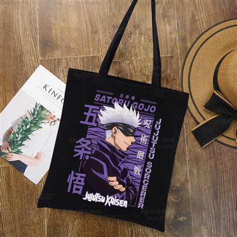 Jujutsu Kaisen Cartoon Shopping Canvas Bag Ryomen Sukuna Itadori Yuji