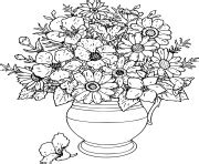 Coloriage Bouquet De Fleurs En Forme De Coeur Jecolorie