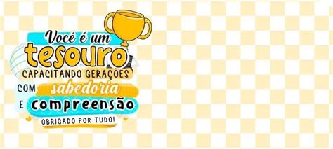 A Yellow And White Checkered Background With The Words Voce E Um Tessoro