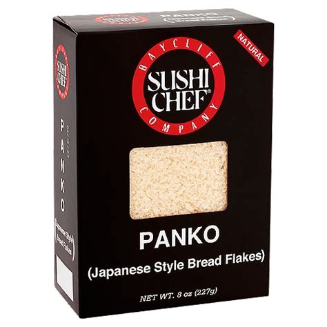 Baycliff Company Sushi Chef Natural Panko Japanese Style Bread Flakes 8 Oz