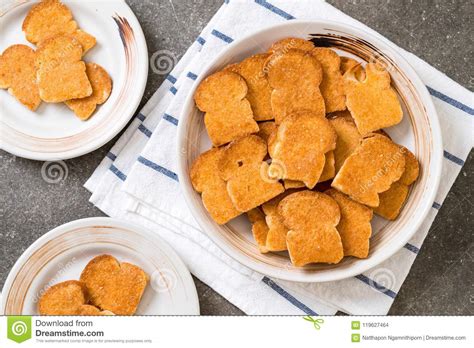 Pan De Ajo Cocido De La Tostada Foto De Archivo Imagen De Madera