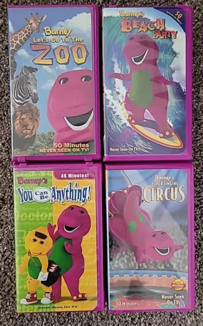 Barney Vhs Lot Eur 460 Picclick Fr