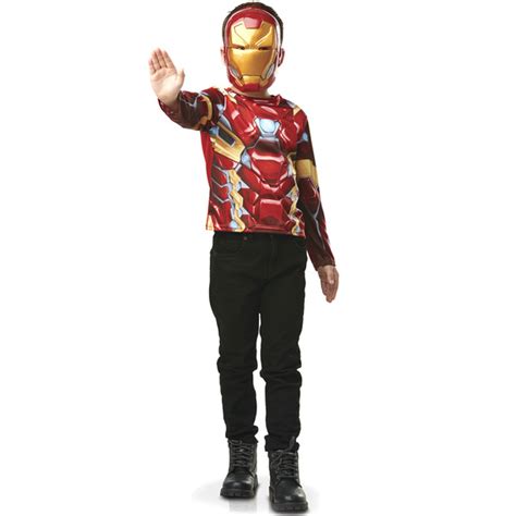 Déguisement Plastron Avec Masque Iron Man 3 6 Ans Avengers Rubie S