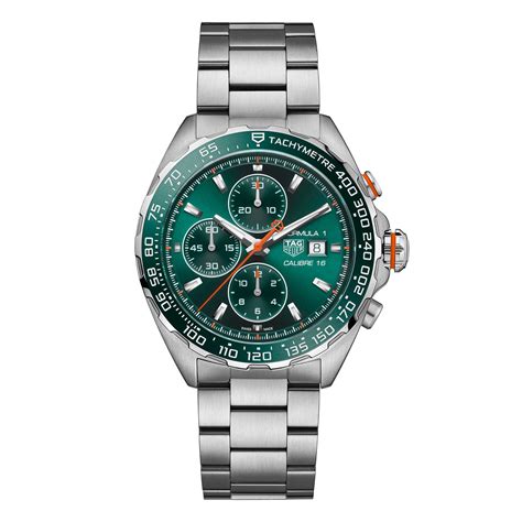 TAG Heuer Formula 1 Chronograph 44mm Mens Watch Green CAZ201H.BA0876