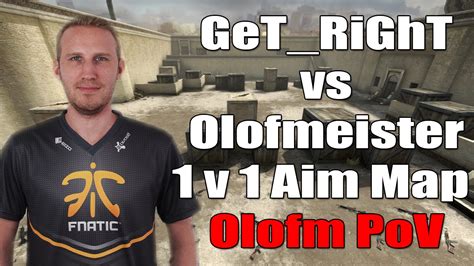 Fnatic Olofmeister Vs NiP GeT RiGhT 1v1 Aim Map CS GO Olofmeister S