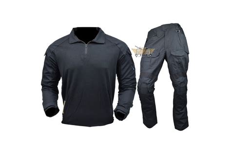 Uniforme Combat Js Warrior Negro Uniformes Tácticos Y Militares