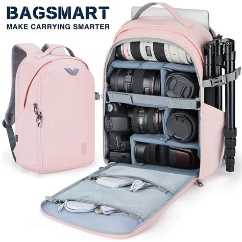 Bagsmart Mochila Multifuncional Para C Mara Digital Dslr Bolsa A