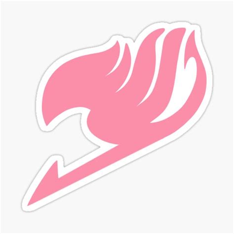 "Fairy Tail Guild Mark - Pink (Lucy Hearftilia)" Sticker for Sale by Geeky-Llama | Redbubble