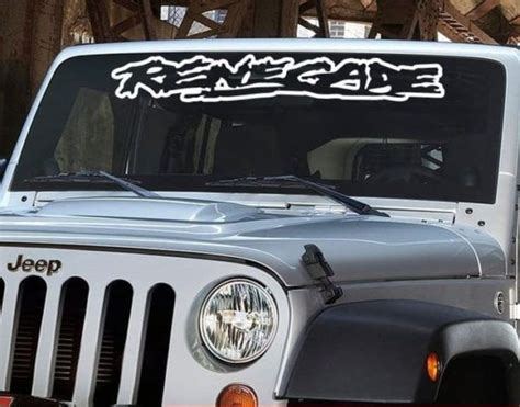 Jeep Renegade Windshield Banner Decal Sticker A3 Jeep Wrangler Decals