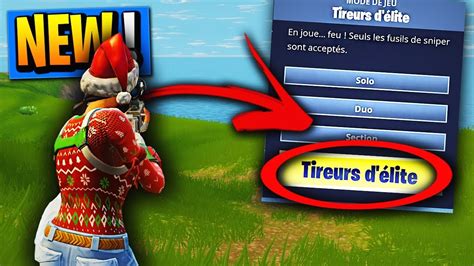 TOP 1 SUR LE NOUVEAU MODE SNIPER De Fortnite Battle Royale TIREUR