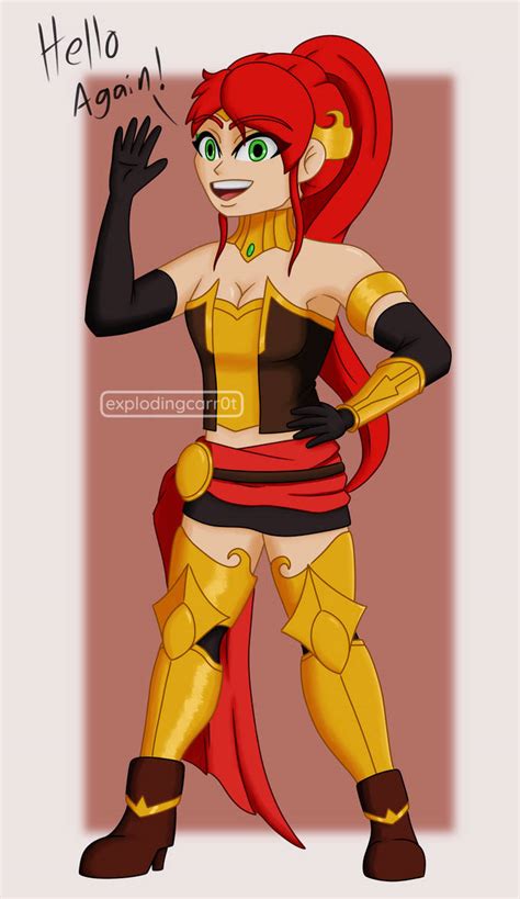 Semi Chibi Pyrrha By Explodingcarr0t On Deviantart