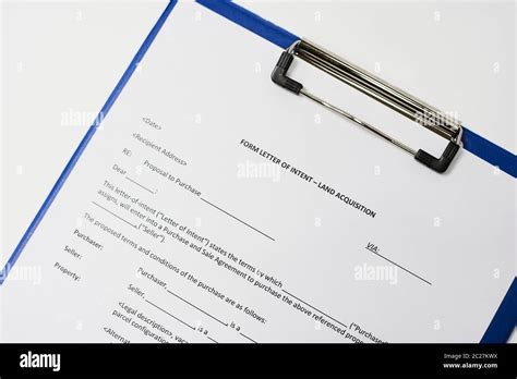 Letter Of Intent To Purchase Land Filling And Signing Letter Of Intent