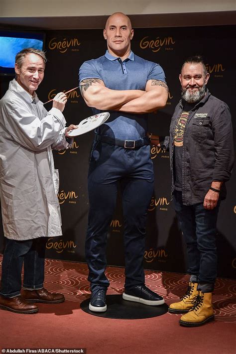 Dwayne The Rock Johnsons New Waxwork Figure Is Unveiled After Actor