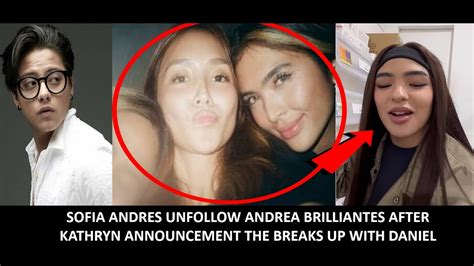 Sofia Andres Nakisawsaw Inunfollow Si Andrea Matapos Ang Rebelasyon Ni