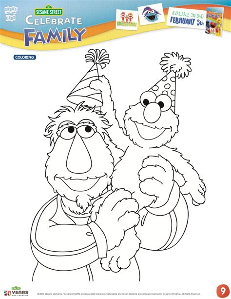 Sesame Street Birthday Coloring Page Mama Likes This