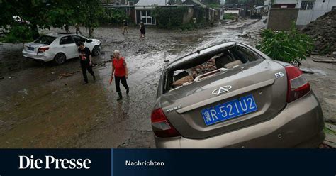 Mindestens 20 Tote nach heftigen Regenfällen rund um Peking DiePresse