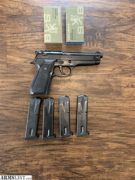 ARMSLIST For Sale Beretta 92FS 9MM 4 Mags 100rds Ammo