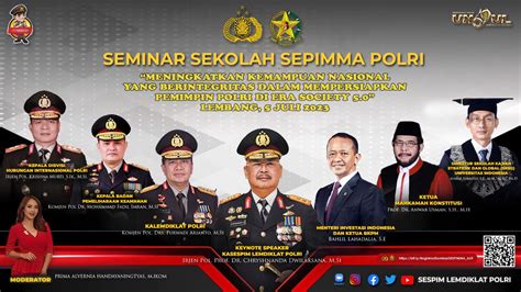 Sespim Lemdiklat Polri Gelar Seminar Sekolah Serdik Sespimma