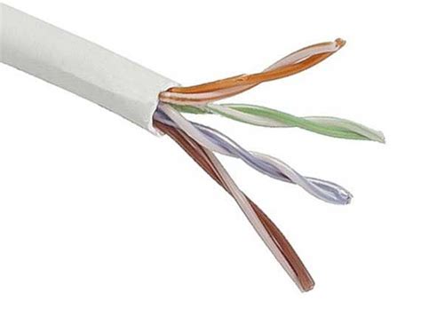 Ft Cat E Mhz Utp Solid Plenum Bulk Ethernet Bare Copper Cable