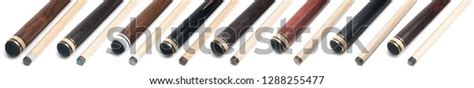 Billiard Cues Different Types On White Stock Photo Edit Now 1288255477