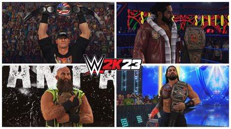 Wwe 2k23 Championship Entrances Part 2 Roman Reigns Steve Austin