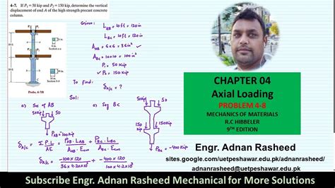 4 8 Chapter 4 Axial Loading Mechanics Of Materials By R C Hibbeler