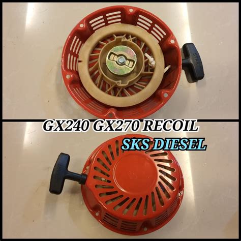 Gx Recoil Starter Kap Tarikan Engkol Mesin Engine Genset Lazada