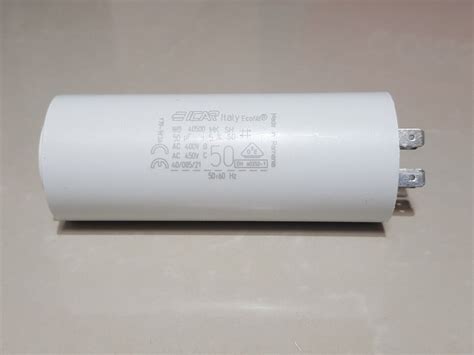 Icar 50uf Running Capacitor 450v Motor 5060hz 4 Pins