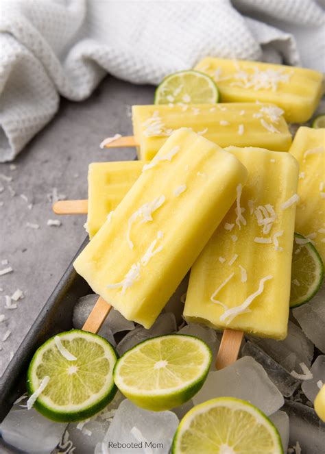 Pineapple Coconut Lime Popsicles