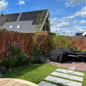 Natuurelijke Schutting Van Natuurlijke Tuinschermen Op Rol