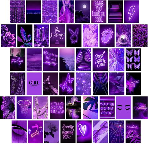 Purple Wall Collage Kit Aesthetic Room Decor For Philippines Ubuy