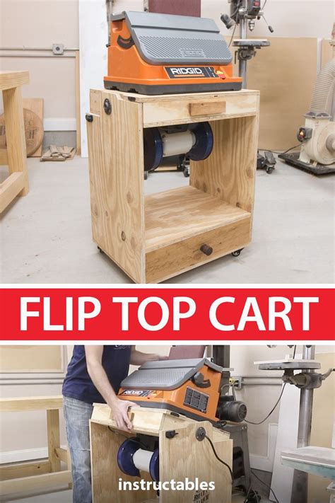 How to Make a Flip Top Cart | Easy woodworking projects, Woodworking ...